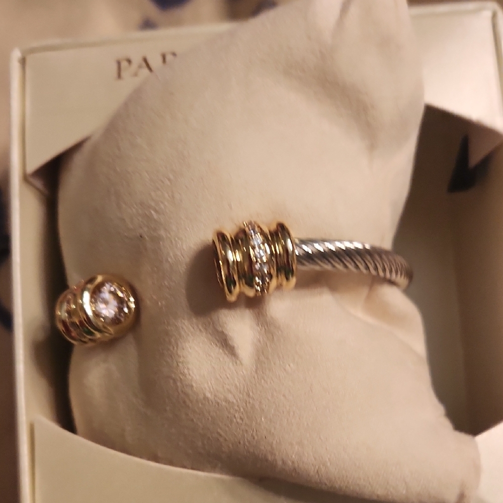 Silver and Gold Plated Bracelet - Picture 6 of 13